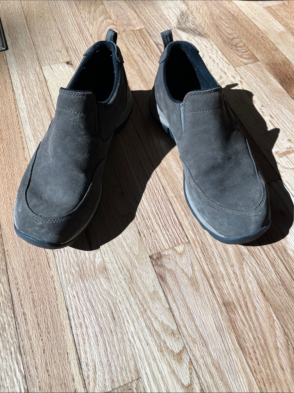 L.L. Bean Men’s Comfort Slip-On Mocs Suede Brown - Size 11 M Excellent Condition